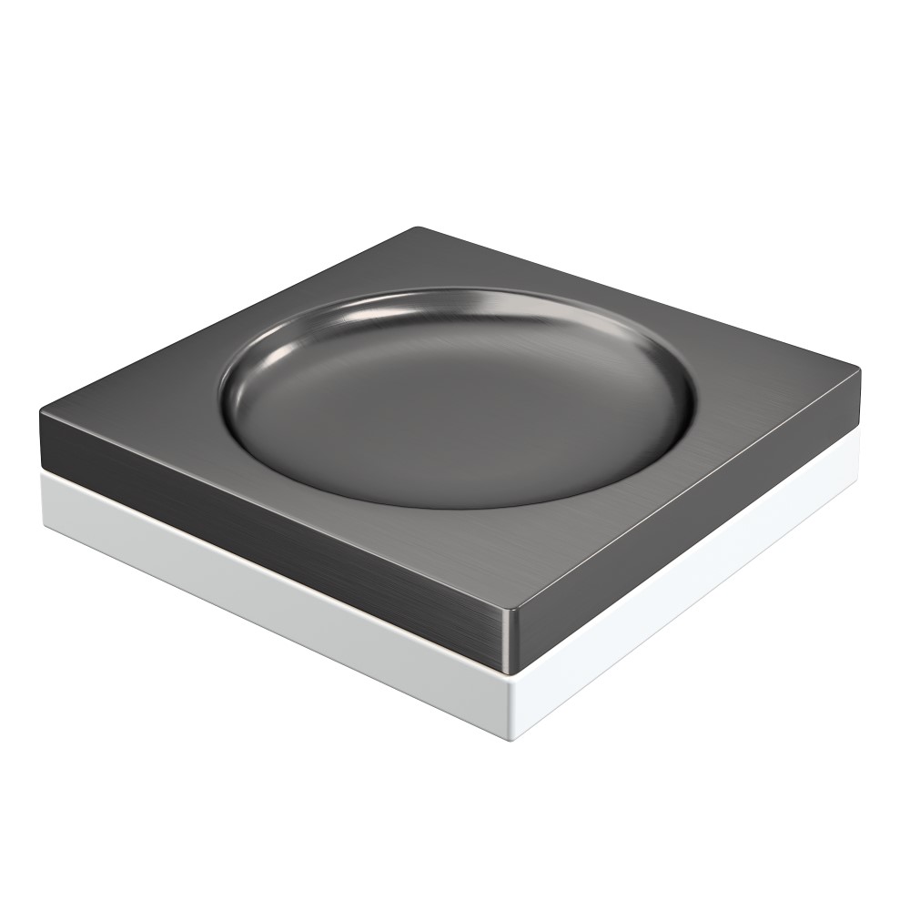 Мыльница квадратная Qubic Gun Metal 10960-GM