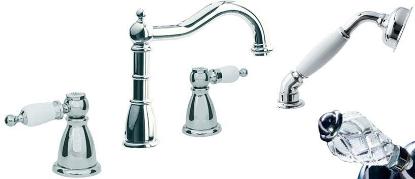 Смеситель на борт ванны Boheme Tradizionale 396-CRST