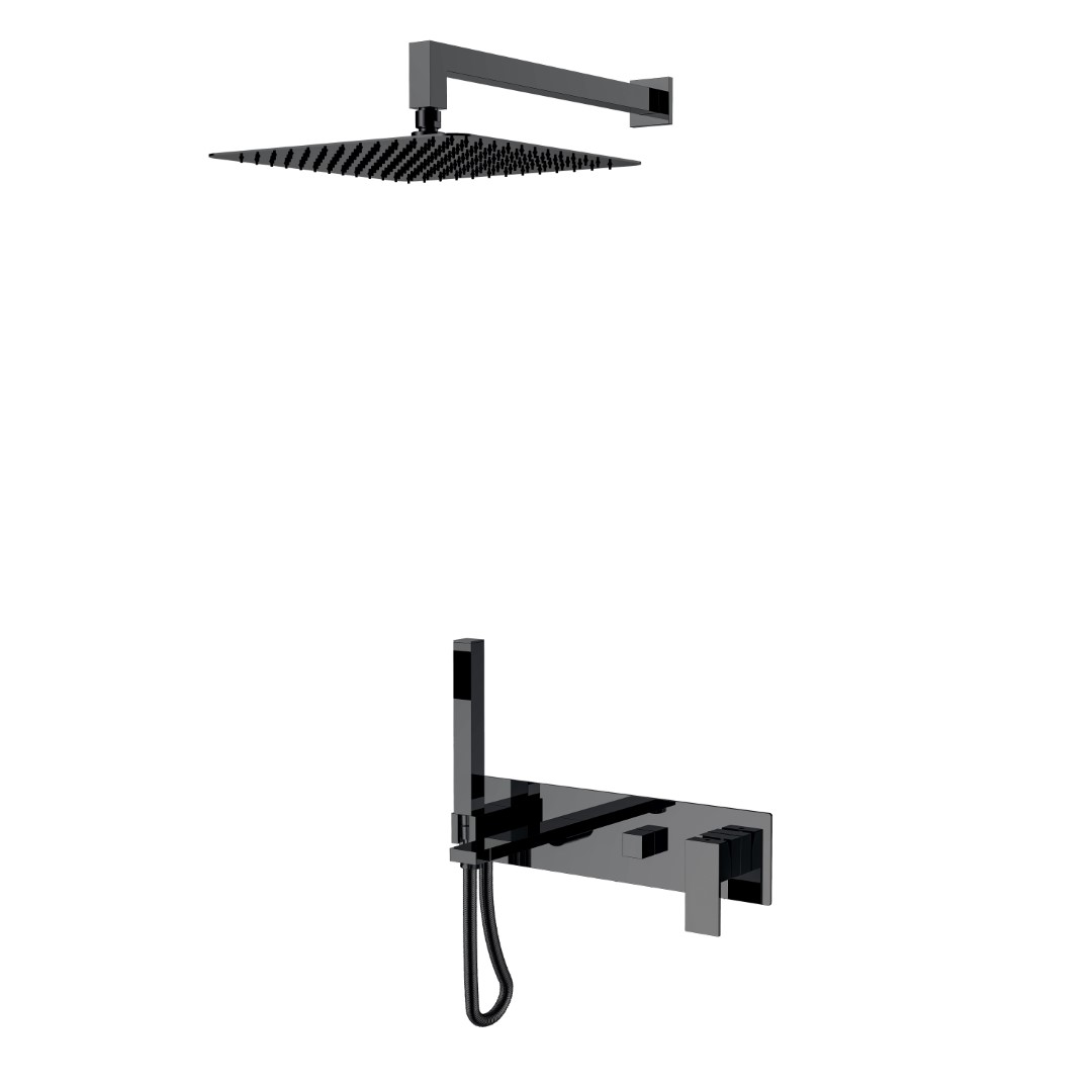 Встраиваемая душевая система Boheme Qubic 474-SGM