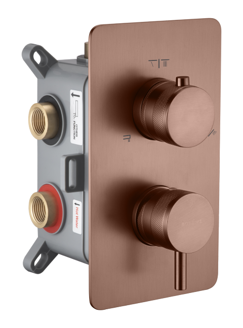 Встраиваемый смеситель Boheme Cell 135-3-BRB на 3 источника