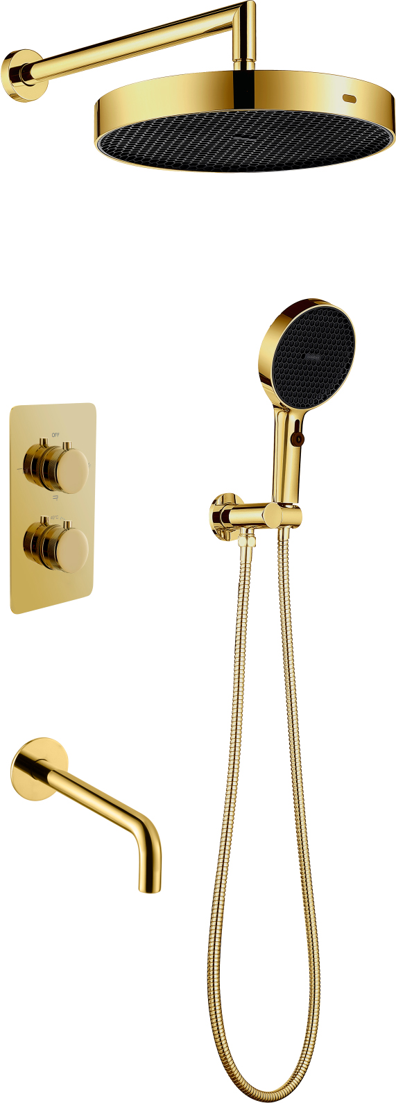 Комплект для душа Boheme Cell 427-G/134-3-G/625-G