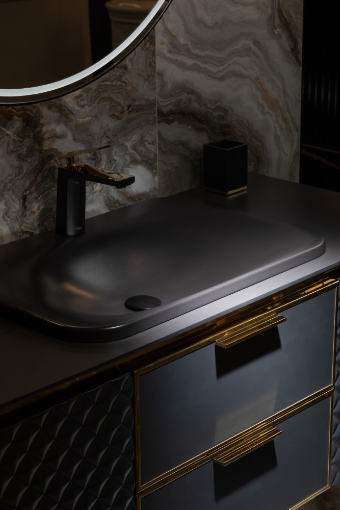 Раковина ArmadiArt Rombo Drop 778-D продается только в комплекте с тумбой