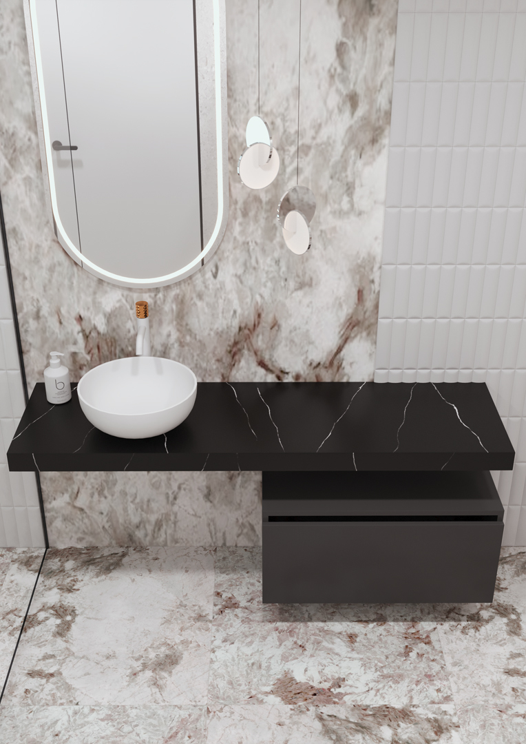 Тумба под столешницу 80 см ArmadiArt Vallessi Uno-S 897-080-A mat