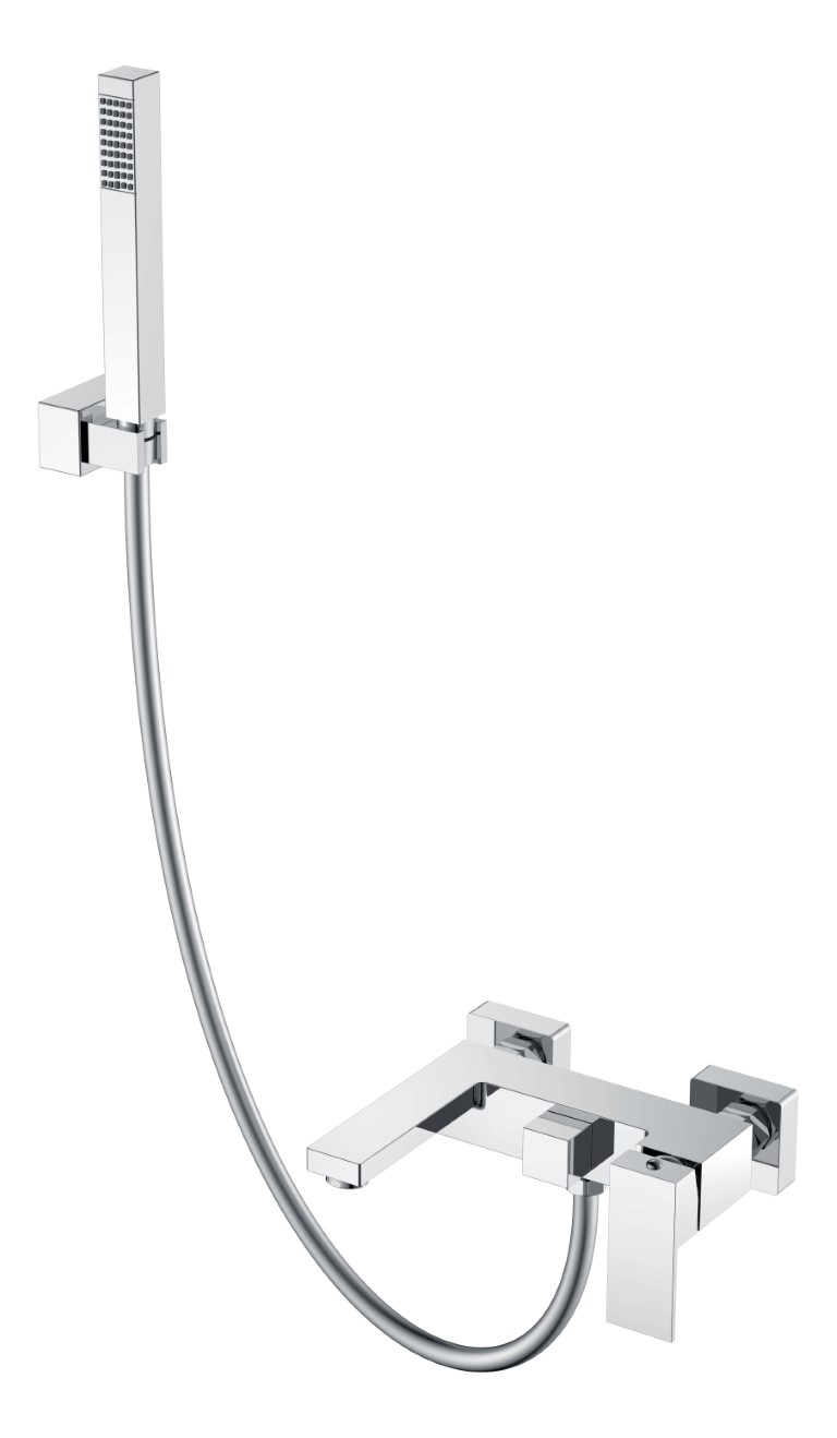 Смеситель для ванны Boheme Qubic 473-CR