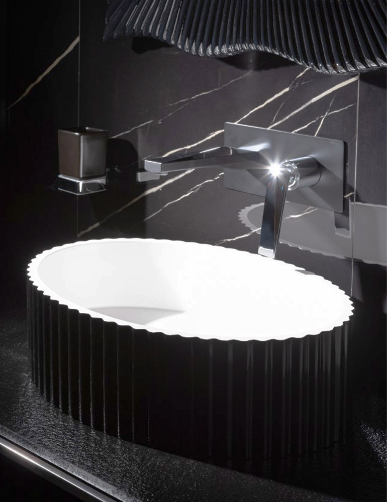 Раковина накладная 50 см ArmadiArt Canale 878-B