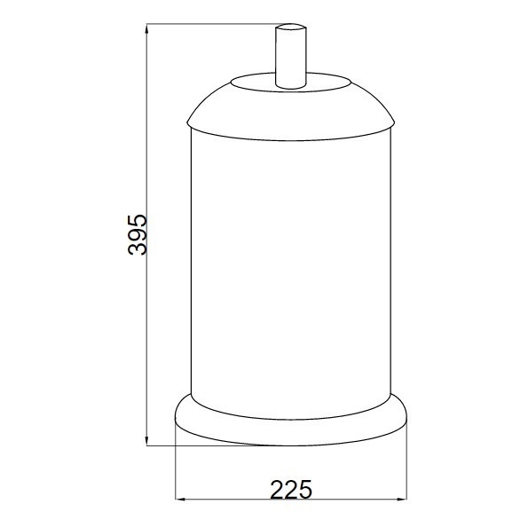 Ведро для мусора Boheme Murano 10907-V-G