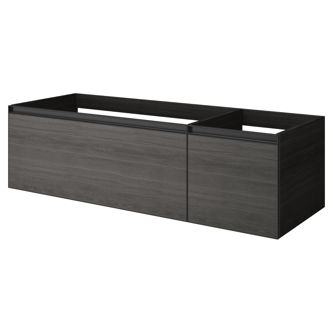 QUATRO 2 140см (100+40) тумба OAK ANTHRACITE профиль ANTHRACITE 790-M2-140--OA-A