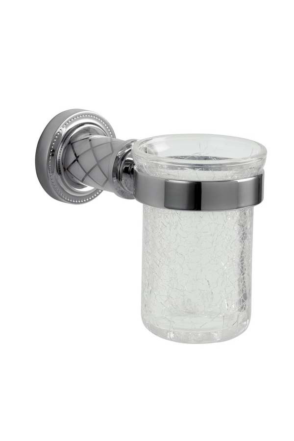 Стакан для зубных щеток Boheme Murano 10904-W-CR