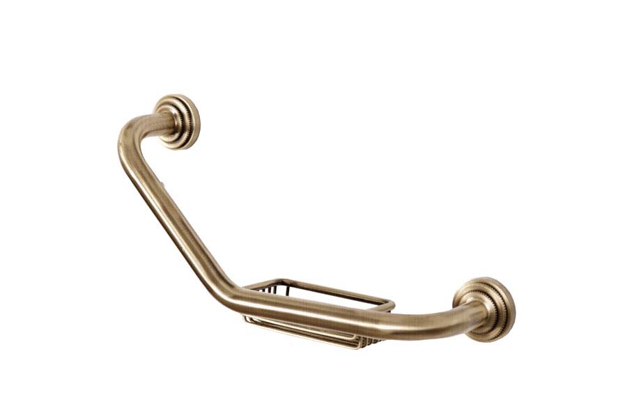 Поручень для ванны с мыльницей Boheme Brillante 10625