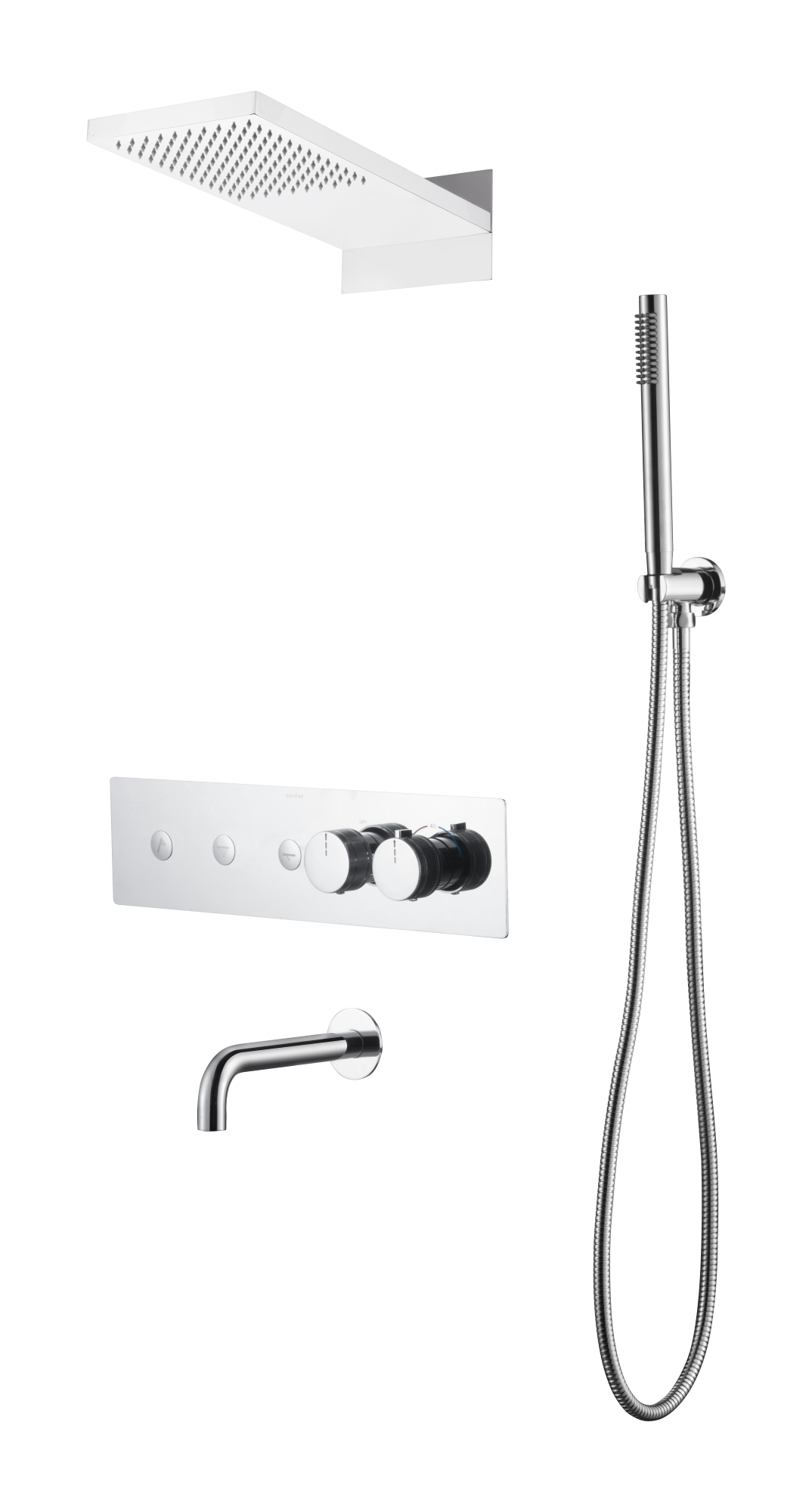 Встраиваемая душевая система Boheme Fusion 131-2-CR