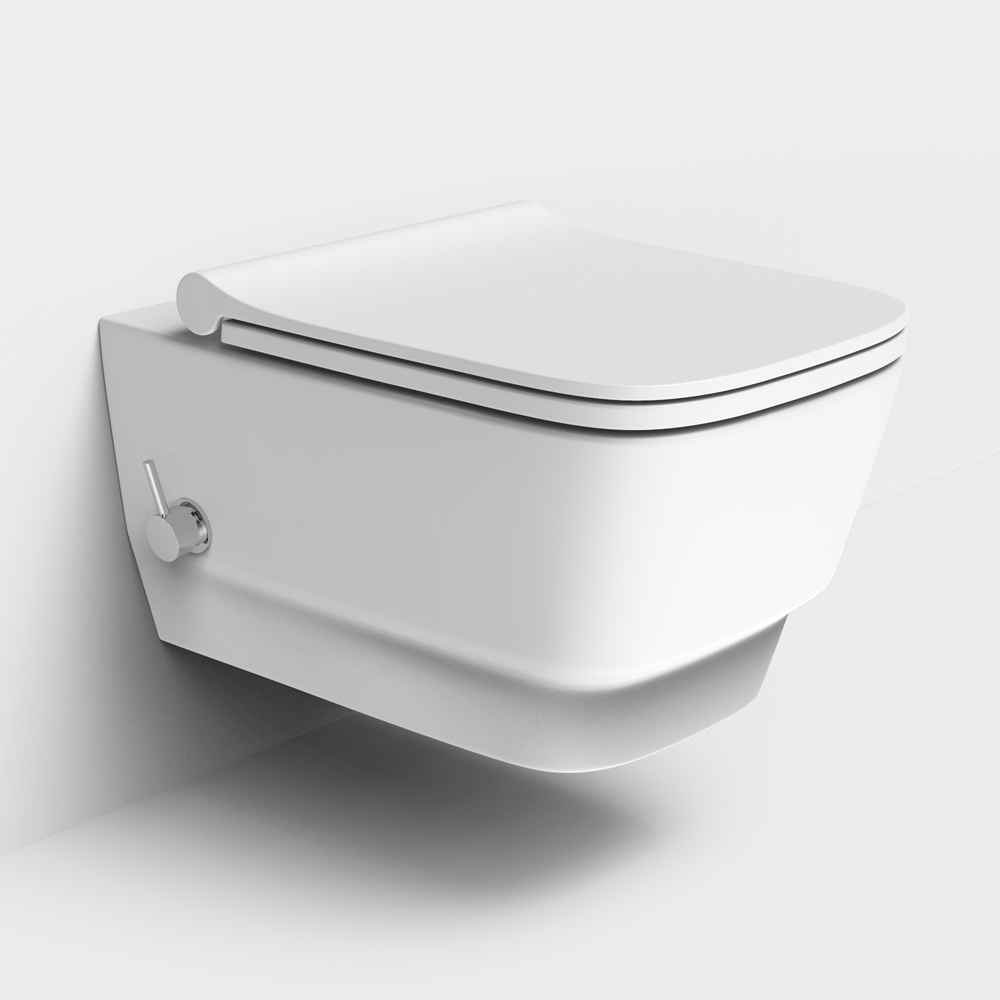 Унитаз подвесной с функцией биде Boheme Bello 971-2-MW