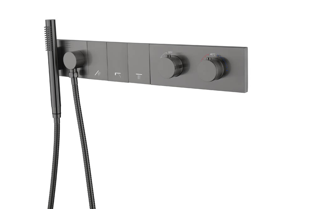 Встраиваемая душевая система Boheme Zodiac Thermo 133-SYS-GM