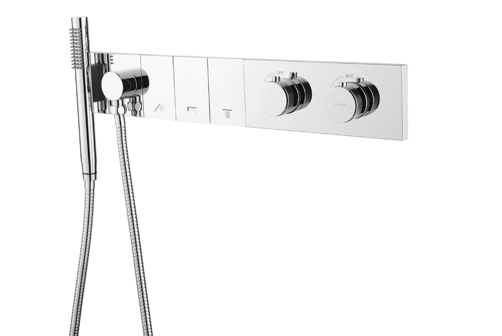 Встраиваемая душевая система Boheme Zodiac Thermo 133-SYS-CR