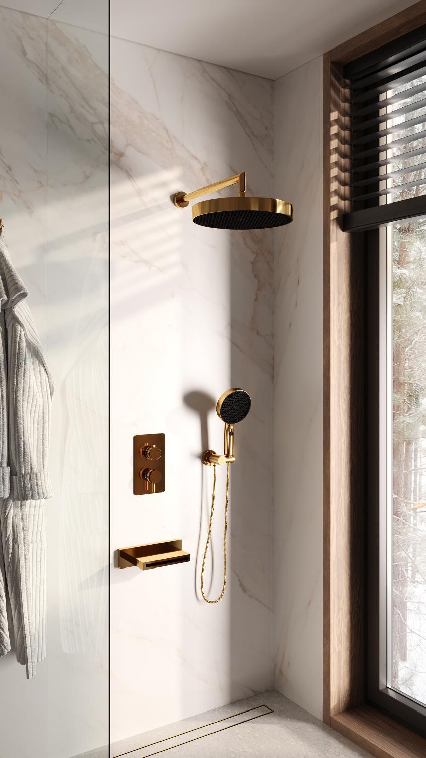 Комплект для душа Boheme Cell 427-G/134-3-G/625-2-G