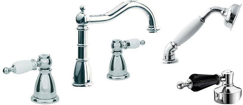 Смеситель на борт ванны Boheme Tradizionale 396-BSW