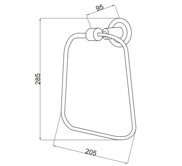 Держатель полотенец Boheme Murano 10905-V-CR