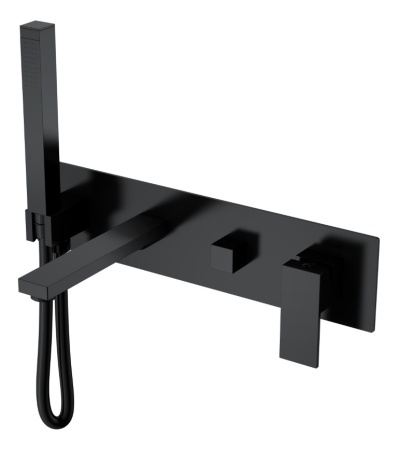 Смеситель для ванны Boheme Qubic 474-2-B