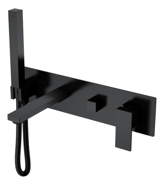 Смеситель для ванны Boheme Qubic 474-2-B