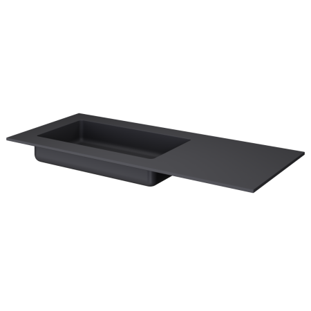 QUATRO 120 раковина-моноблок ANTHRACITE (асимметричная) 793-120-A-A