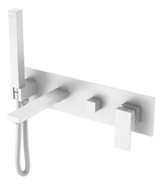 Смеситель для ванны Boheme Qubic 474-2-MW