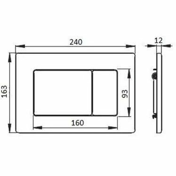 Кнопка для инсталляции Boheme 650-MW-G