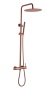 Стойка для душа со смесителем UNO BRUSHED BRONZE без излива 468-2-BRB