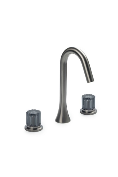 Смеситель из стены SWAN на 3 отв. GUN METAL ELEGANTE GREY 153-GM-EL-GREY