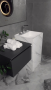 Раковина напольная Cube Corian 480*480*850 Calacatta 802-CLCT