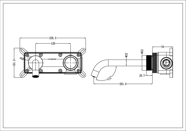 Смеситель для раковины автоматический Boheme Tech 158/2-CB