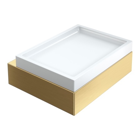 Мыльница настенная Qubic Matt Gold 10723-MG