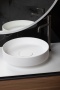Раковина накладная Ø40 см ArmadiArt Sole Corian 801-MW