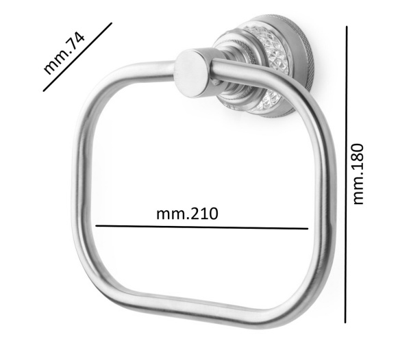 Держатель полотенец Boheme Aura 10245-G