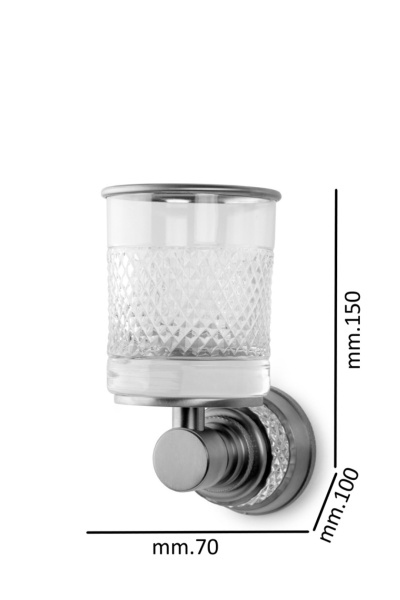 Стакан для зубных щеток Boheme Aura 10244-G