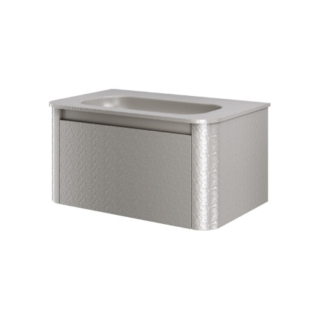 Тумба с раковиной VOI 80CM STONEFINISH STONEGREY (Комплект)