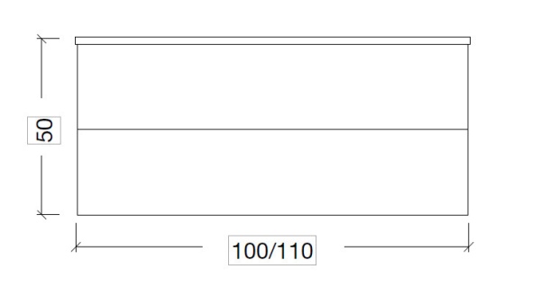 Тумба под раковину 100 см ArmadiArt NeoArt Drop 831-100-WH-D