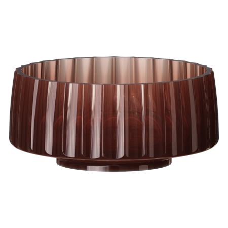 Раковина круглая рифленая, полиэфирная GLOW цвет BURGUNDY 810-RIB-G-BUR