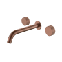 Смеситель из стены STICK LINEA на 3 отв. BRUSHED BRONZE 152-2-BRB.3