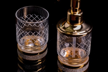 Дозатор жидкого мыла Boheme Royal Cristal 10929-CR-B