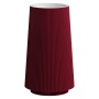 Раковина напольная рифленая Corian 480*480*850 Burgundy 801-Torre-BUR