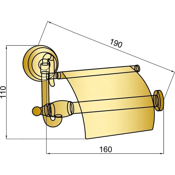 Держатель туалетной бумаги Boheme Barocco 10651