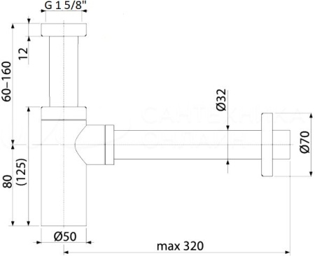 Сифон для раковины Boheme Imperiale 608-2