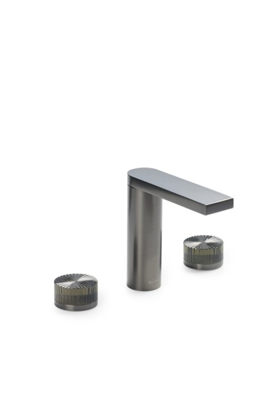 Смеситель из стены STELLA на 3 отв. GUN METAL STELLA GREEN 151-GM-ST-GREEN