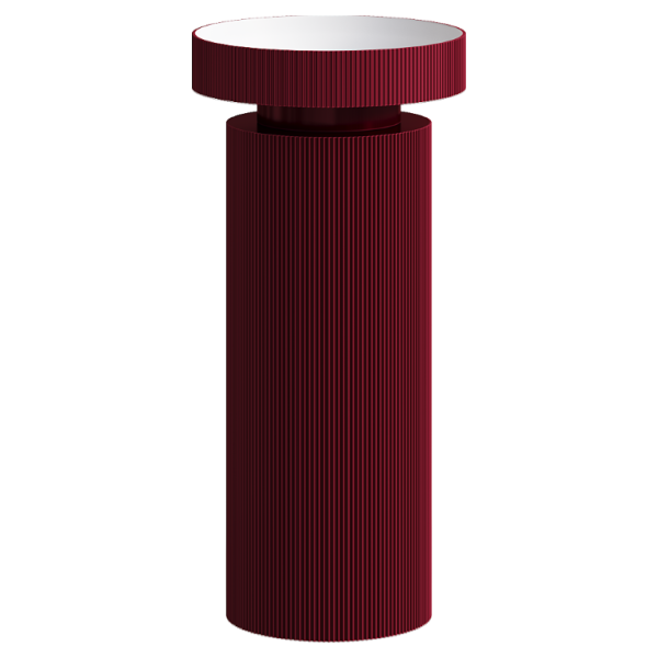 Раковина Ø40 см на пьедестале ArmadiArt Sole Corian 801-R-BUR+801-Base-R-BUR