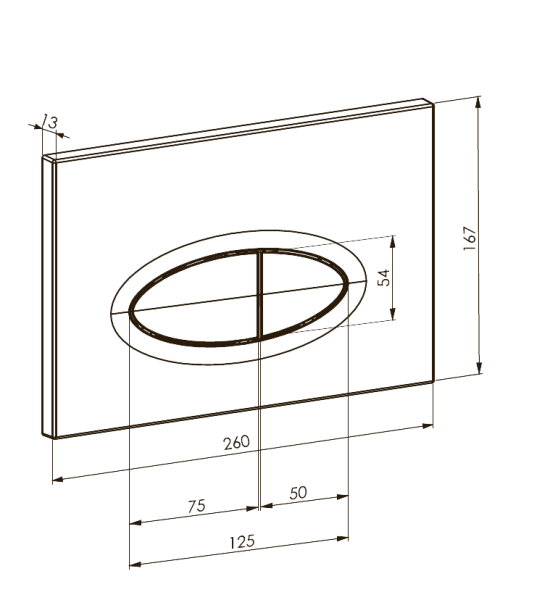Кнопка для инсталляции Boheme 665-CR