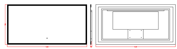 Зеркало с подсветкой и сенсорным управлением 140х70 см ArmadiArt 544-140