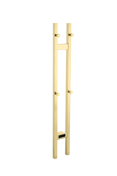 Полотенцесушитель электрический 2-трубы квадратный GOLD 728-G