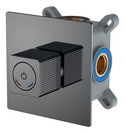 Смеситель автоматический встроенный QUAD Shine Gun Metal 154-5-SGM