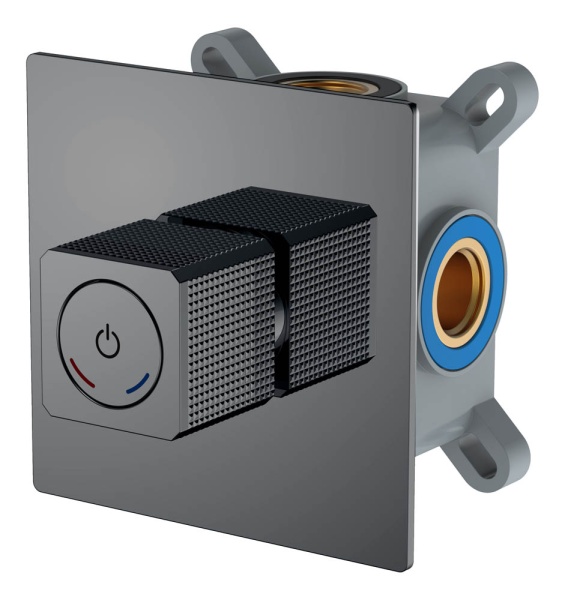 Смеситель автоматический встроенный QUAD Shine Gun Metal 154-5-SGM