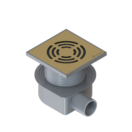 Душевой трап 10х10 см ArmadiArt Smart Design 984-10-MG