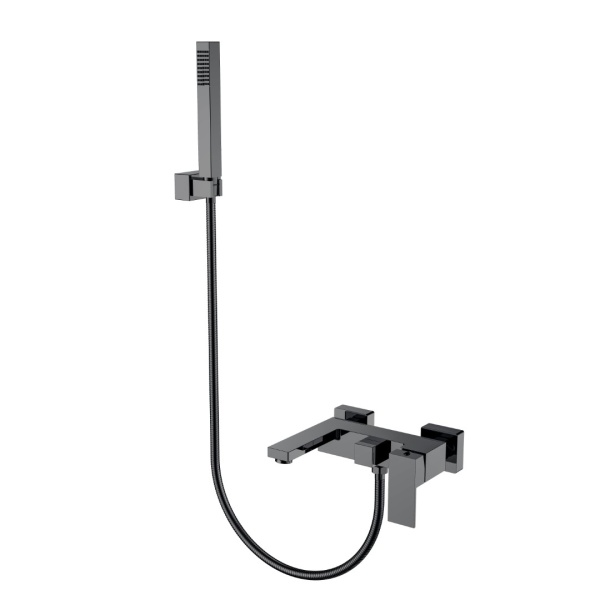 Смеситель для ванны Boheme Qubic 473-SGM